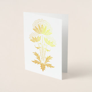 Blommigt-kort Folierat Kort