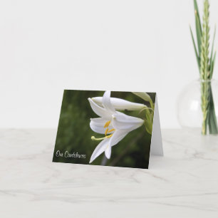 Blommigt-kort för kondoleanser kort