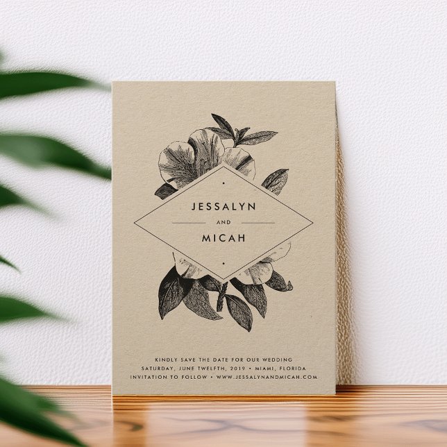 Blommigt Kraft Bröllop Spara Datumet (Skapare uppladdad)