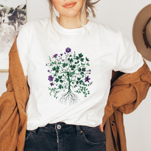 Blommigt Kvinnor T Shirt