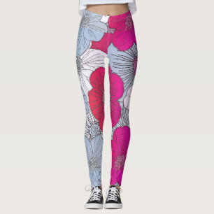 Blommigt Kvinnors bensin Leggings