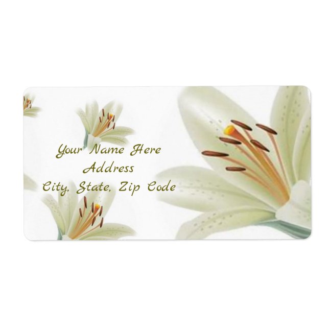 Blommigt Labels Tulips Fraktsedel (Framsidan)