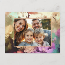 Blommigt Lägg till ditt fotovykort Vykort