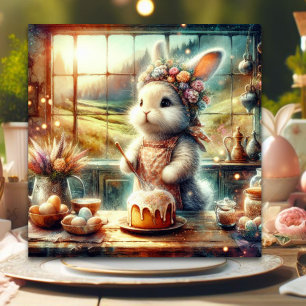 Blommigt Land Kitchen Cute Bunny Påsk Julkort