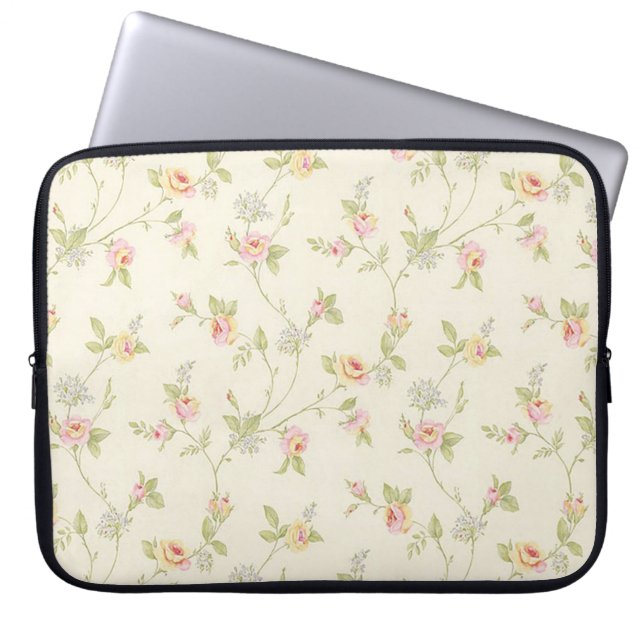 Blommigt Laptop Fodral (Framsidan)