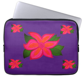 blommigt laptop fodral