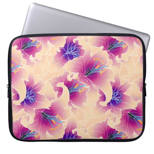 Blommigt Laptop Fodral (Framsidan)