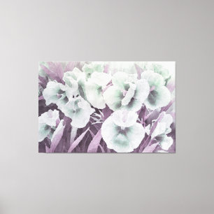 *~* Blommigt Lavender TV2 Stretched-Kanvastryck Canvastryck