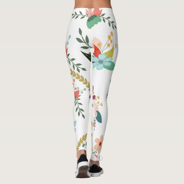 Blommigt Leggings (Baksida)