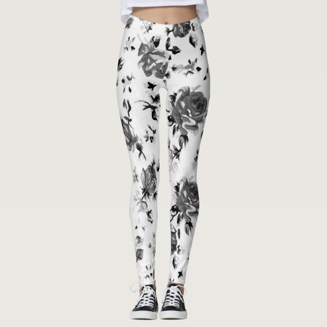 Blommigt Leggings (Framsida)