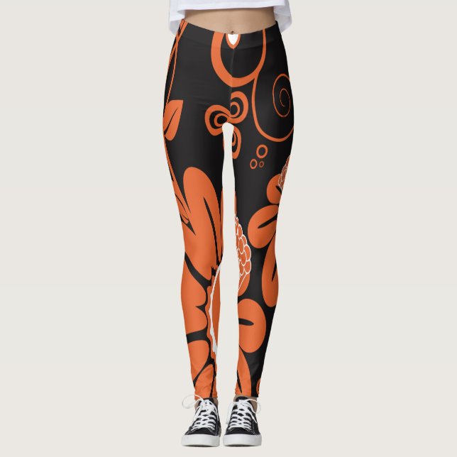 Blommigt Leggings (Framsida)
