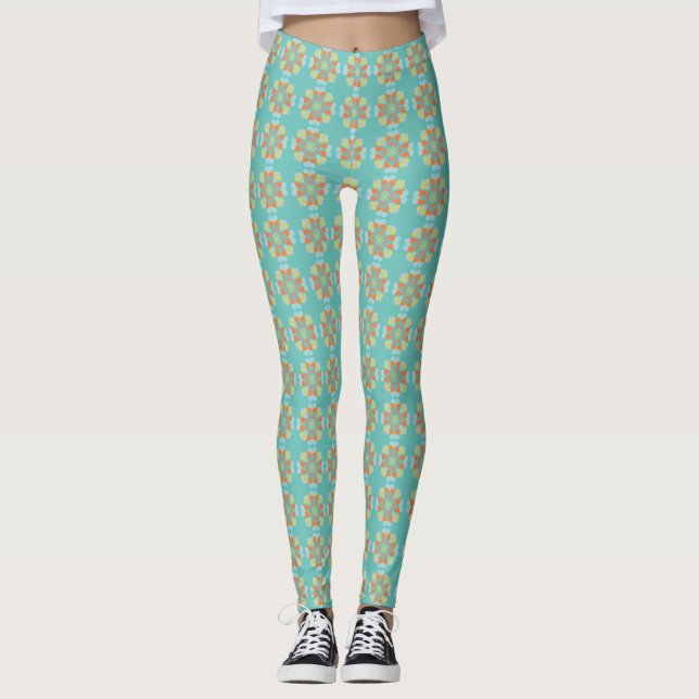 Blommigt Leggings (Framsida)