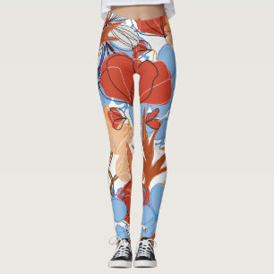 blommigt leggings