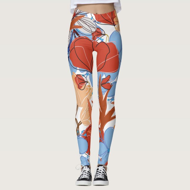 blommigt leggings (Framsida)
