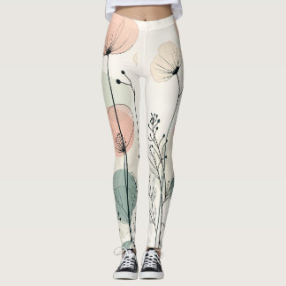 Blommigt Leggings - Mors dag design 1