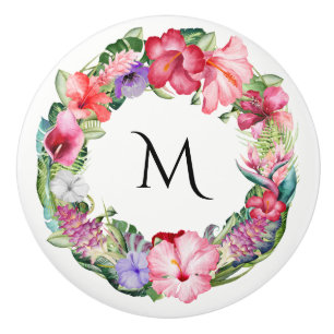 Blommigt Lei Hibiscus SommarChic vid tropisk krans Knopp