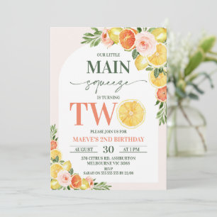 Blommigt Lemon-Orange - vår viktigaste krämning på Inbjudningar