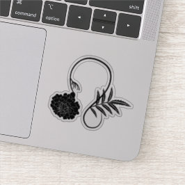 Blommigt Leo astrology zodiac-tecken Klistermärken