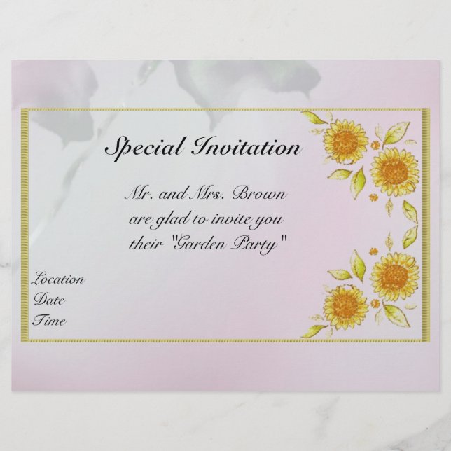 Blommigt Letterhead (Framsida)