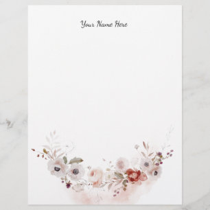 Blommigt Letterhead