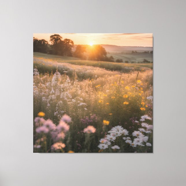 Blommigt liggande canvastryck (Framsida)