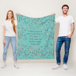 BLOMMIGT Light Teal | Säkerhet för freden | Christ Fleecefilt