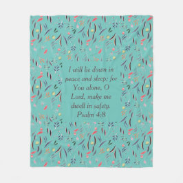 BLOMMIGT Light Teal | Säkerhet för freden | Christ Fleecefilt