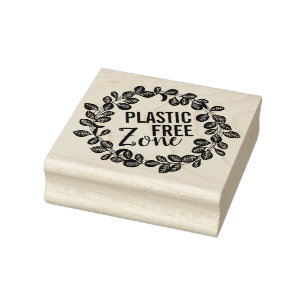 blommigt lila blommor grönt löv plastfritt plastfr stämpel