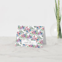 Blommigt Lila Blue  Rosa A Note from Script
