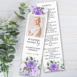 Blommigt Lila bokmärke