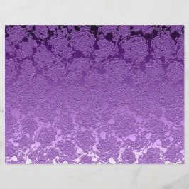 Blommigt Lila Mauve Färg Print Succulent Mönster