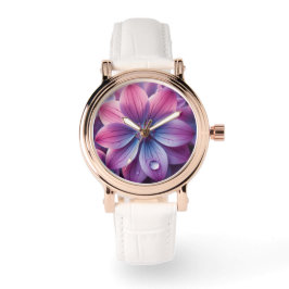 Blommigt Lila och Rosa Lilac Flower Armbandsur