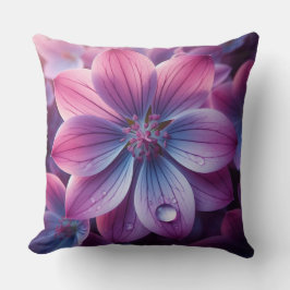 Blommigt Lila och Rosa Lilac Flower Kudde