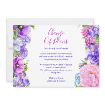 Blommigt Lila Paisley ändring av planen för uppskj