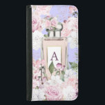 Blommigt Lila Parfym Flaska Plånboksfodral För Samsung Galaxy S5<br><div class="desc">Lila periwinkle och blommigtar är bakgrunden till detta klassiska parfym flaska-mönster. Etiketten på flaska har en ställe för er personliga begynnelse. Från en rad personliga produkter från Chessies Bra Design.</div>
