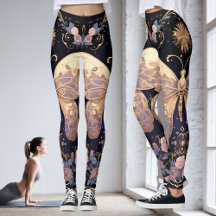 Blommigt Lila Rosa Gult Butterfly Yoga