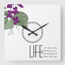 Blommigt Lila Violet Life Quote