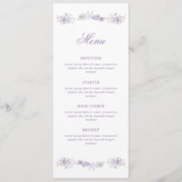 Blommigt Lilac Lavender Classic Meny