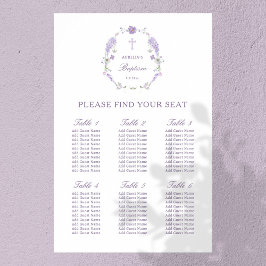 Blommigt Lilac Lavender Utandningspassage Sittdiag Poster