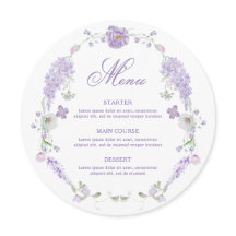 Blommigt Lilac Lavender WAN Menu