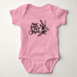 Blommigt Little Sister T Shirt