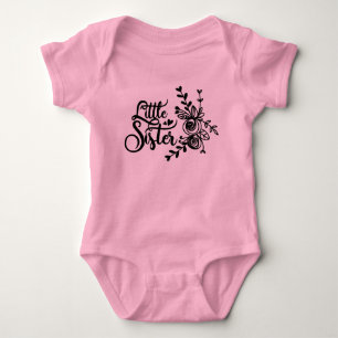Blommigt Little Sister T Shirt