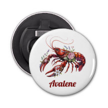 Blommigt Lobster Kräftor Art