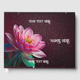 "Blommigt Lotus Bröllop Suite Starry Night Roman Gästböcker