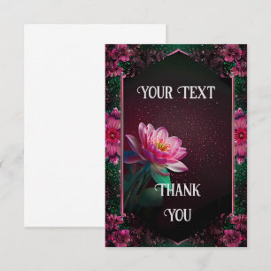 "Blommigt Lotus Bröllop Suite Starry Night Roman Tack Kort