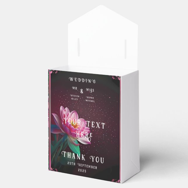 Blommigt Lotus Bröllop Suite | Starry Night Romant Presentaskar (Öppnad)