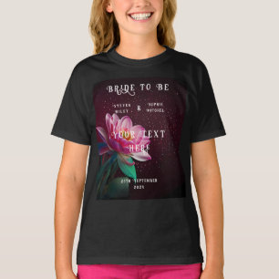 Blommigt Lotus Bröllop Suite Starry Night Romant T Shirt