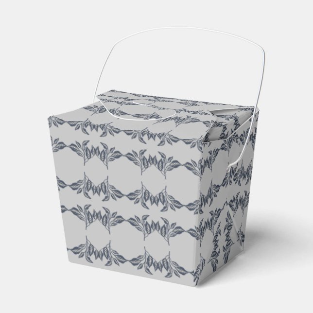 Blommigt Löv design Presentaskar (Framsidan Sidan)