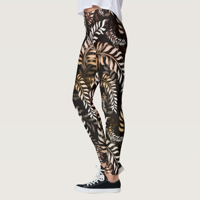 Blommigt Löv Leggings (Vänster)