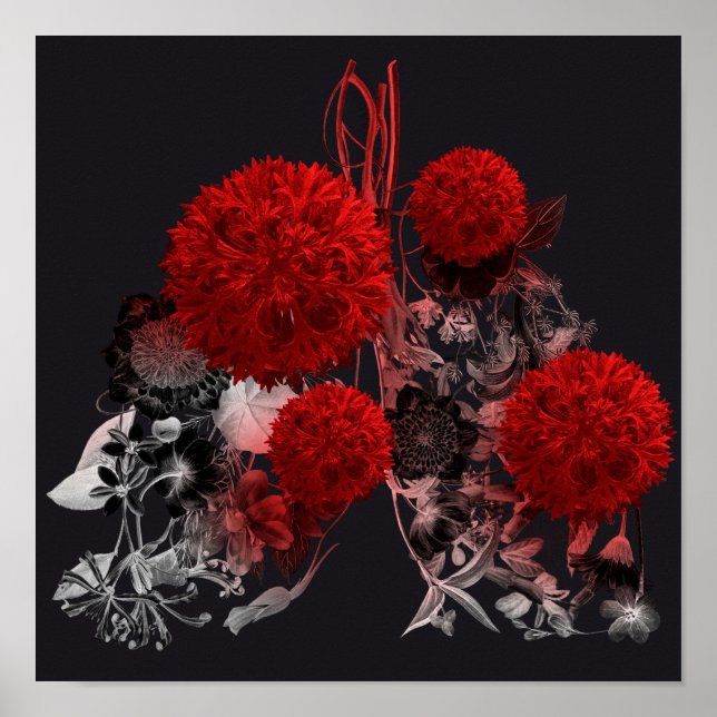 Blommigt Lungs Poster (Framsidan)